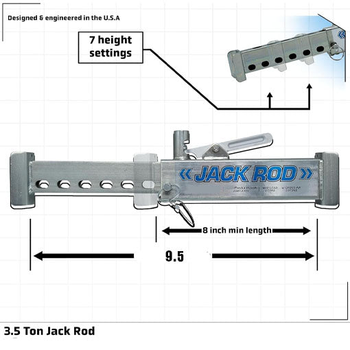 Extendable Floor Jack Rod