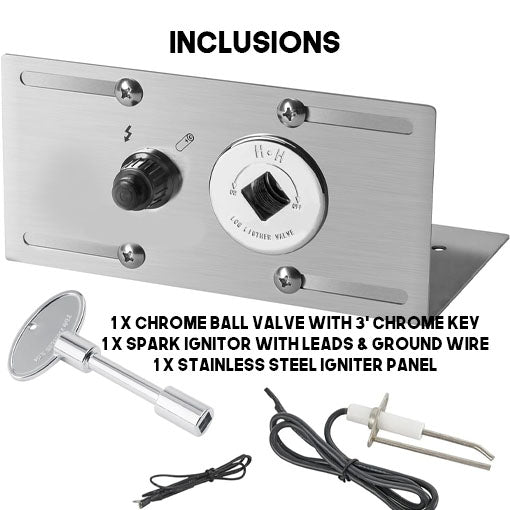 Fire Pit Gas Burner Spark Ignition Kit