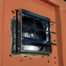 Wall Mounted Shutter Exhaust Fan with Temperature Controller