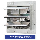 Wall Mounted Shutter Exhaust Fan with Temperature Controller