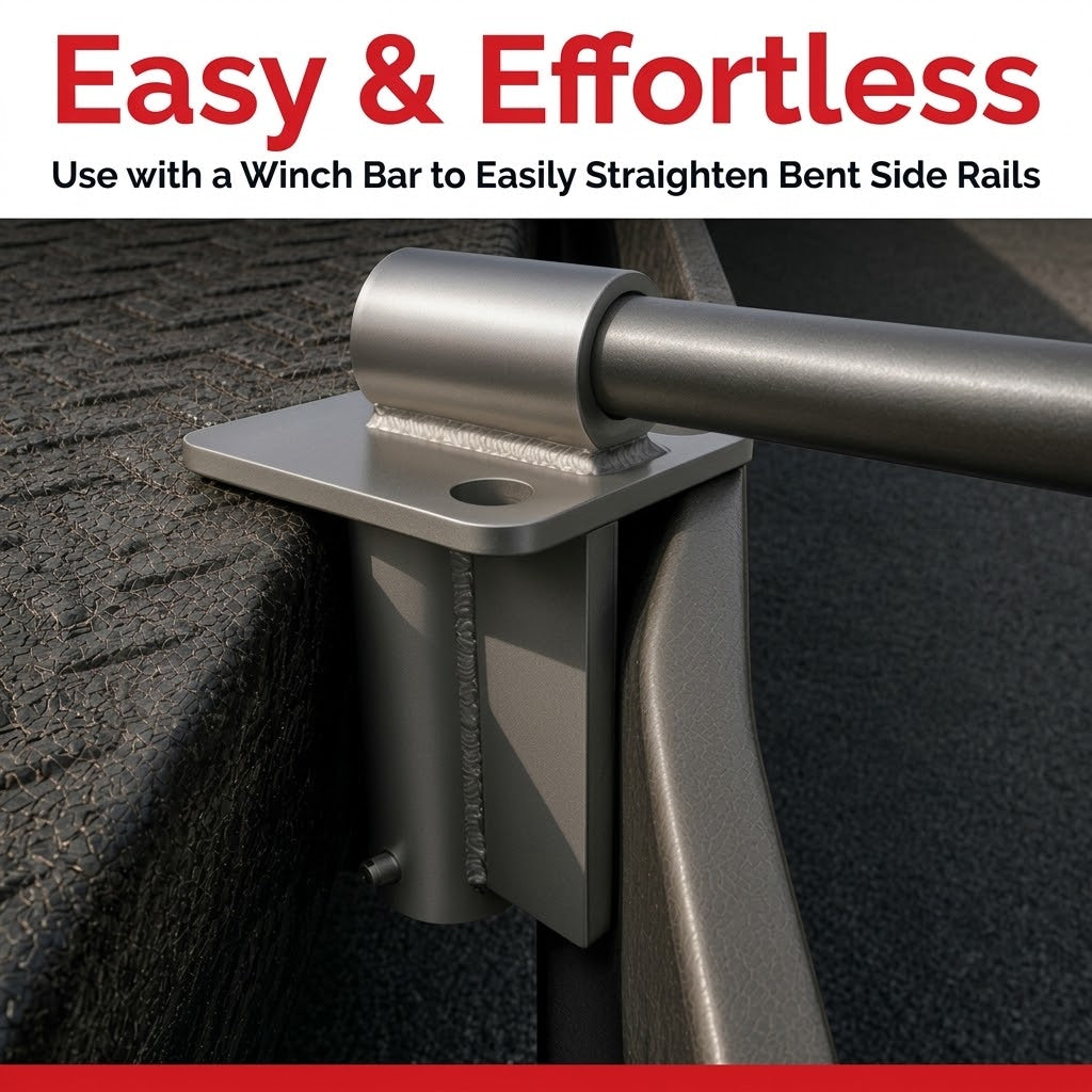 Heavy-Duty Steel Trailer Bent Side Rail Repair Tool