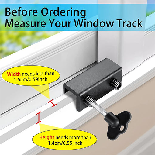 Sliding Window Safety Lock Set