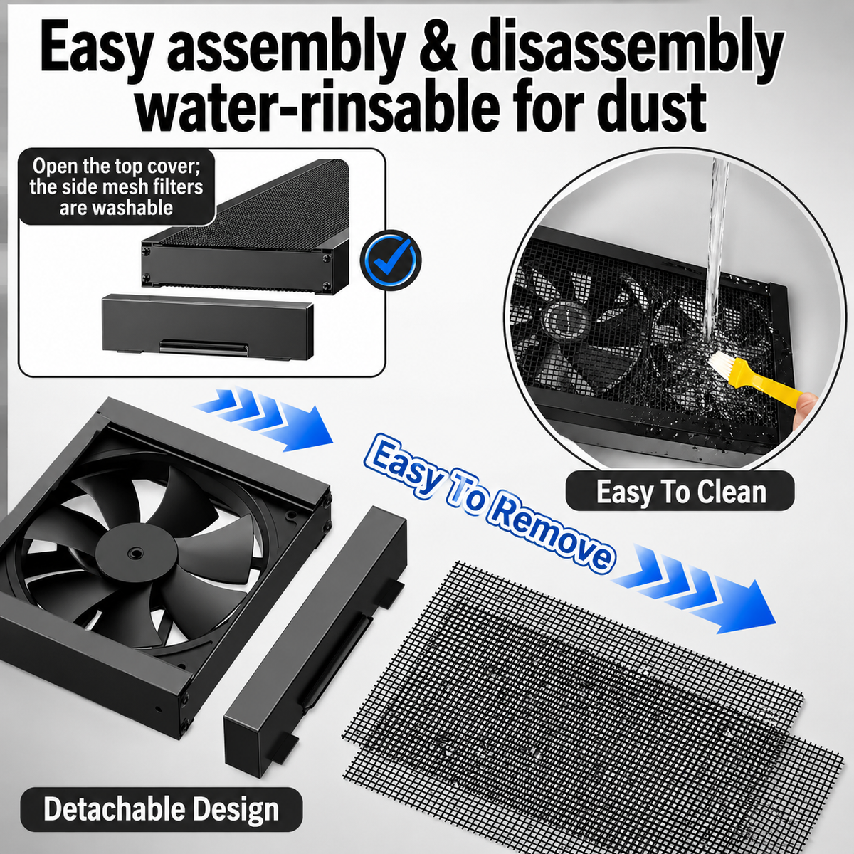 Detachable Window Exhaust Fan for Sliding Windows