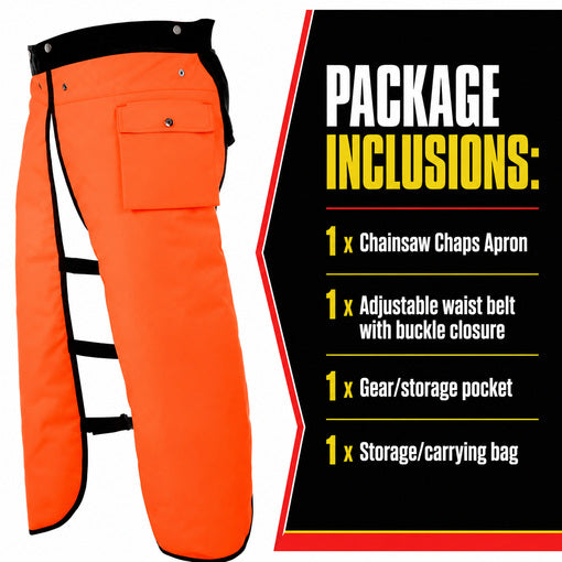 8-Layer Chainsaw Chaps Apron Wrap