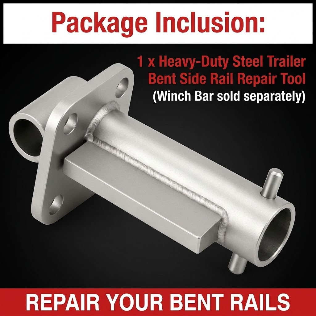 Heavy-Duty Steel Trailer Bent Side Rail Repair Tool