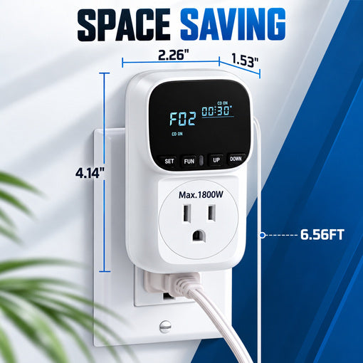 2-Pack 15A Digital Temperature Controller Outlet