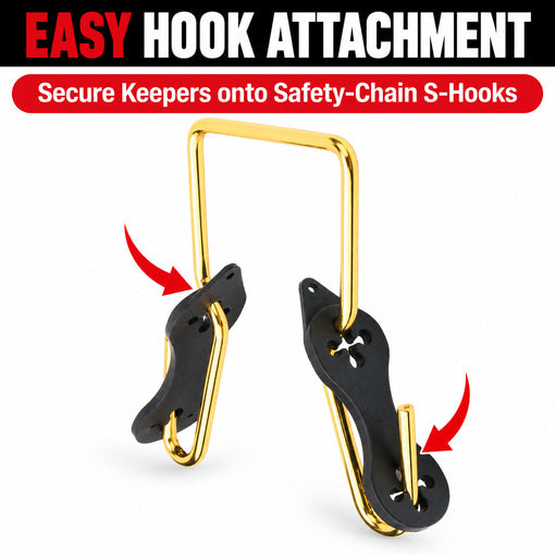 6-Pack Trailer Tow Chain S-Hook Keeper