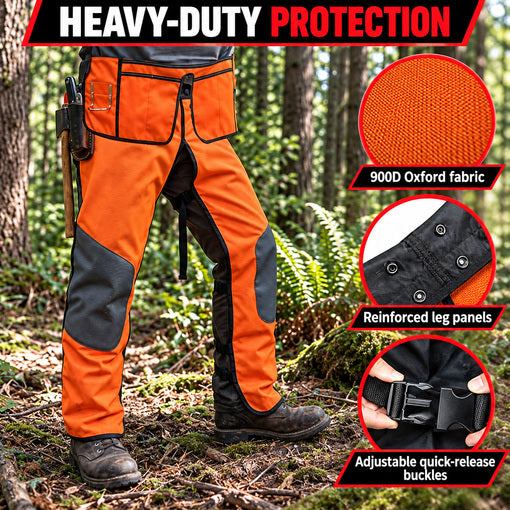 2-in-1 Chainsaw Protective Chaps and Apron Combo