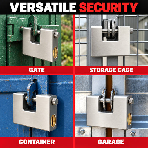 Heavy-Duty Aluminum Core Shipping Container Padlock