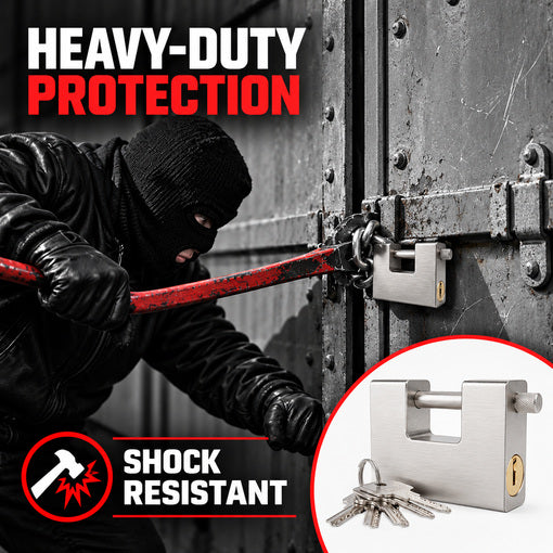Heavy-Duty Aluminum Core Shipping Container Padlock