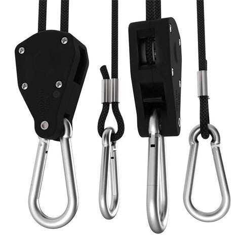 1/8 Inch, 8-feet Adjustable Rope Clip Hanger (Set of 4)
