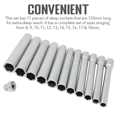 Deep Metric Socket Set