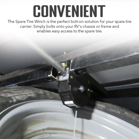 RV Spare Tire Winch
