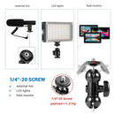 Camera Clamp Mount with 360-Degree Ballhead Arm Uses