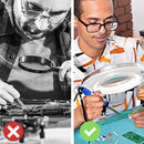 2-in-1 LED Magnifying Floor Lamp