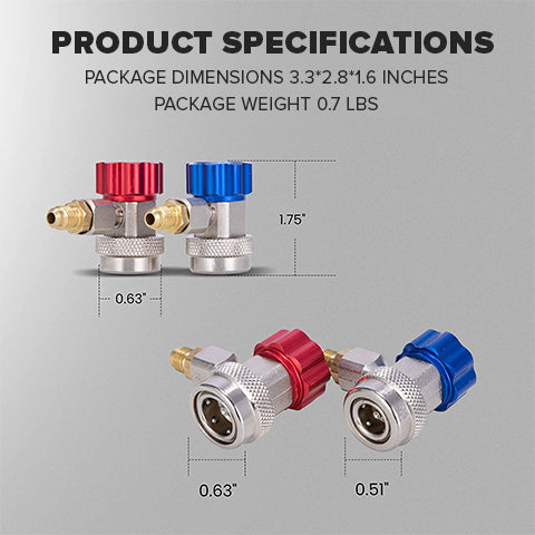 Refrigerant Quick Coupler Adapter Kit