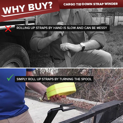 Cargo Tie-Down Strap Winder