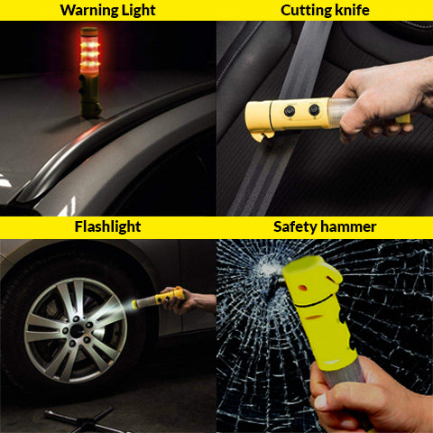 4-in-1 Car Emergency Tool
