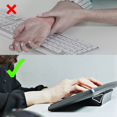 Without Computer Keyboard Stand VS using our Computer Keyboard Stand