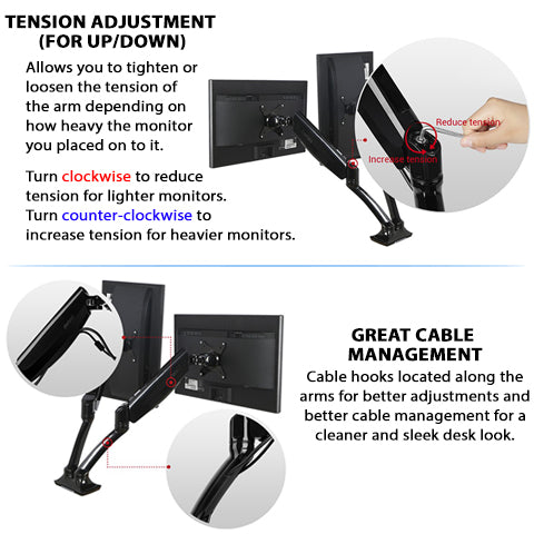 22lb Dual Monitor Mount