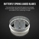 Butterfly Spring Loaded Blades of Draft Blocker