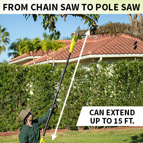 2-in-1 Electric Chain Saw & Pole Saw