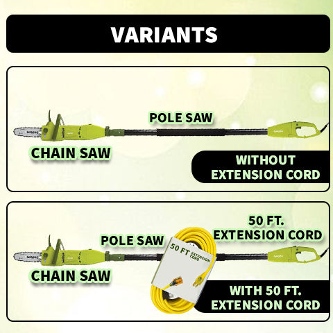 2-in-1 Electric Chain Saw & Pole Saw