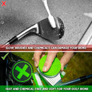 Cleaning with brushes VS cleaning with Golf Club Cleaner
