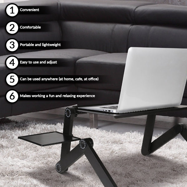 Adjustable Aluminum Alloy Laptop Desk