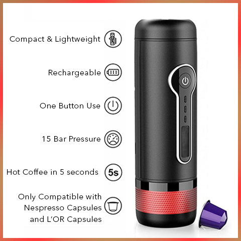 π₯ πππ₯ππ¬ ππππ π¦πππ π₯ $40 π’ππ π² | On-The-Go Espresso Machine β