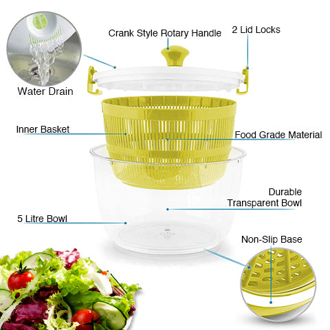Quick Dry Salad Spinner | π¦ππ©π π―π―% π
½π
Ύπ