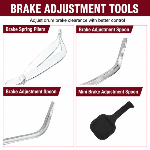 8-Piece Drum Brake Tool Kit