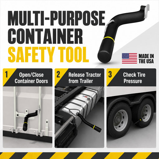 Multi-functional Shipping Container Doors Leverage Bar