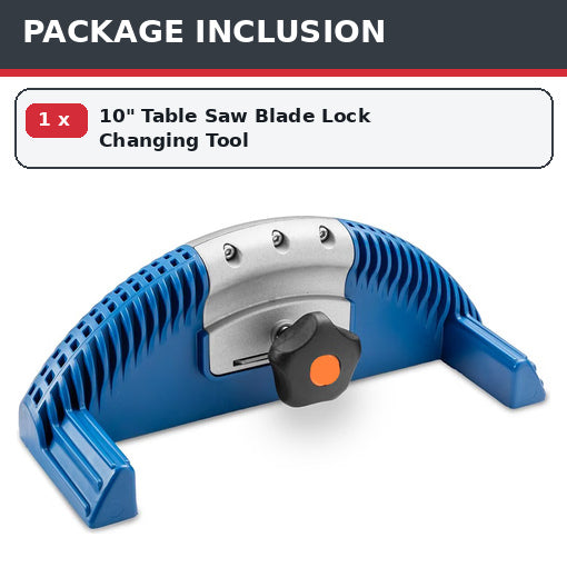 10" Table Saw Blade Lock Changing Tool