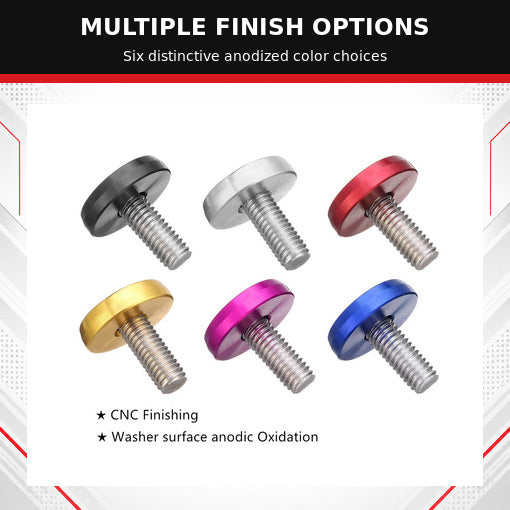 25PCS Fender Bumper Washers Engine Bay Dress Up Fastener Kit