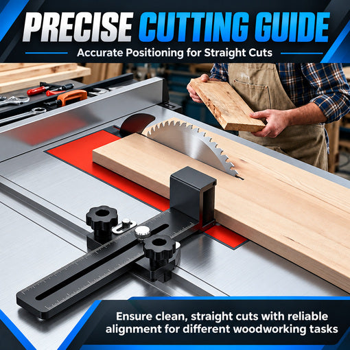 2-Roller Thin Rip Table Saw Jig Guide