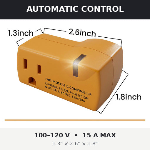2-Pack Thermostatically Controlled Outlet Freeze Protection Switch