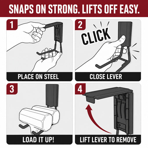 3-Pack Shipping Container Magnetic Open Hooks