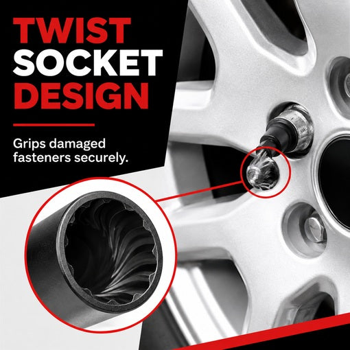 9-Piece Hubcap and Wheel Lock Removal Kit