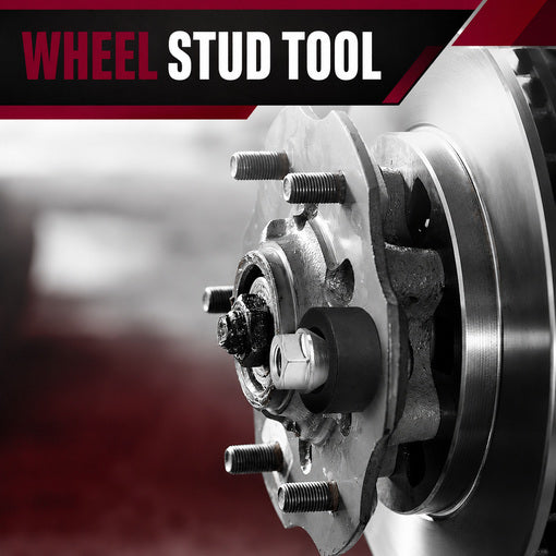 Universal Wheel Stud Installer Tool with 3/4-Inch Hex Wheel Lug Nuts