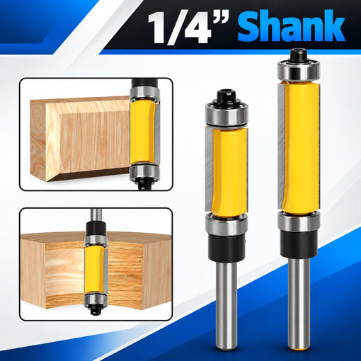 4PCS Top and Bottom Bearing Flush Trim Router Bits Set