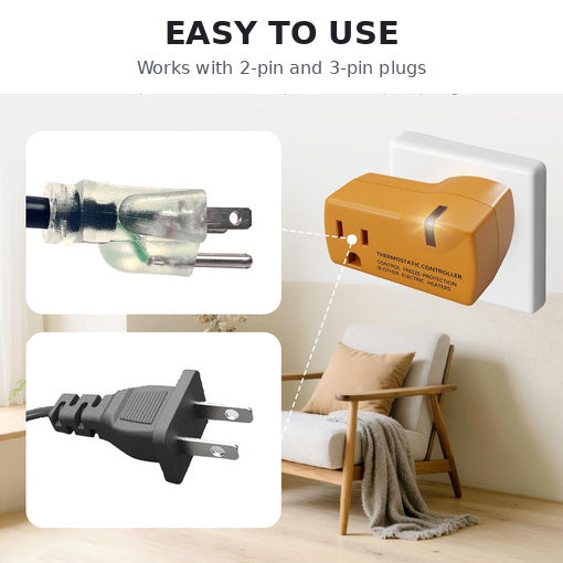 2-Pack Thermostatically Controlled Outlet Freeze Protection Switch