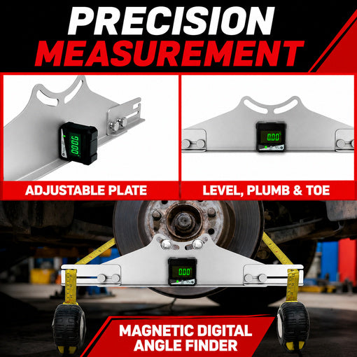Wheel Toe Alignment Tool Kit with Digital Angle Finder