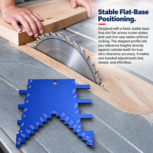 2-in-1 Easy Router & Table Saw Depth Gauge