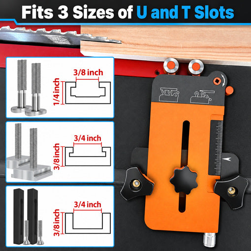 2-in-1 Thin Rip Jig and Feather Boards for Table Saw Jig Guide