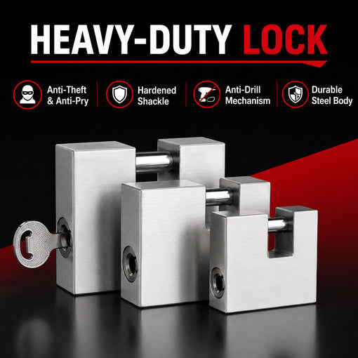 Heavy-Duty Shipping Container D-Shaped Padlock