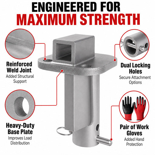Heavy-Duty Flatbed Trailer Side Rail Repair Tool