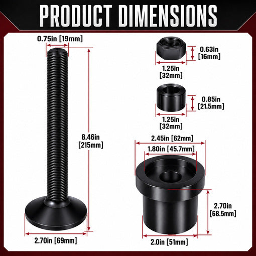 Heavy-Duty Inner Axle Side Seal Installation Tool