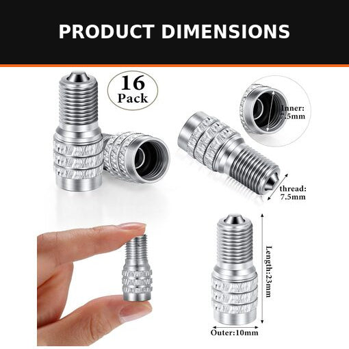 16-Pack Double Seal Tire Valve Stem Caps