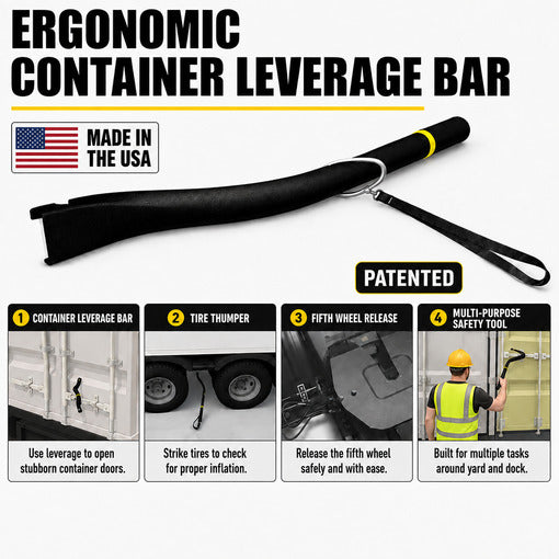 Multi-functional Shipping Container Doors Leverage Bar
